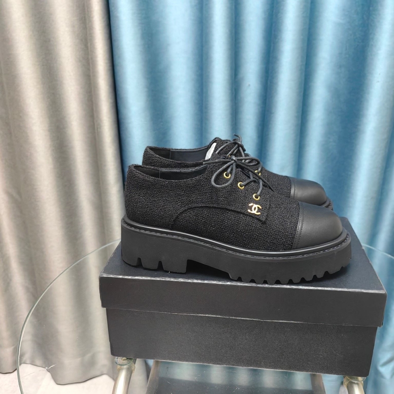 Ch*el leather shoes